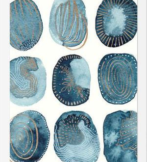 Cuadro Indigo watercolorInk 04