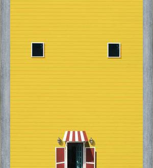 Cuadro Casa amarilla
