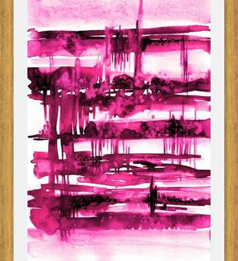 Cuadro UNDERLYING CONNECTION - HOT PINK
