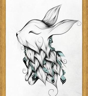 Cuadro Poetic Rabbit