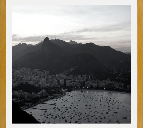Cuadro Corcovado Sunset BW
