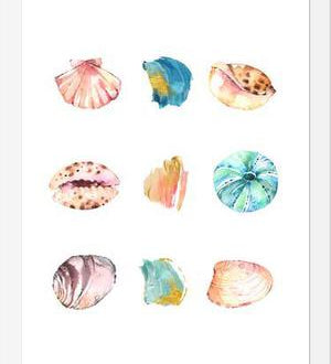 Cuadro Sea And Brush Strokes
