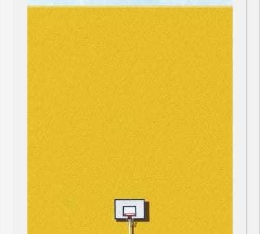 Cuadro Basquet amarillo