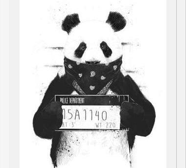 Cuadro Bad Panda