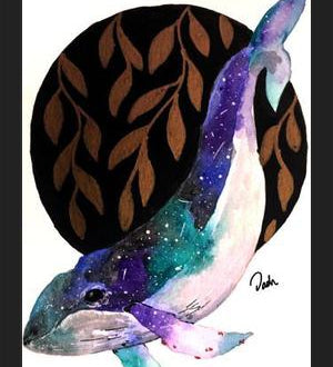 Cuadro universe whale