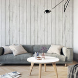 Papel Mural White Wood