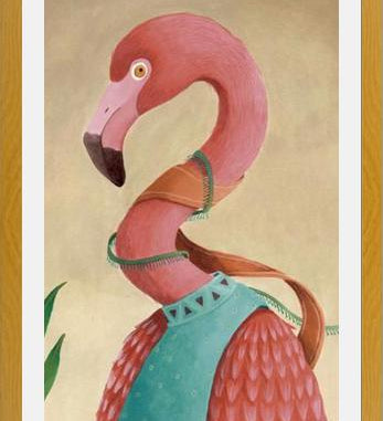 Cuadro Flamenco Rosado