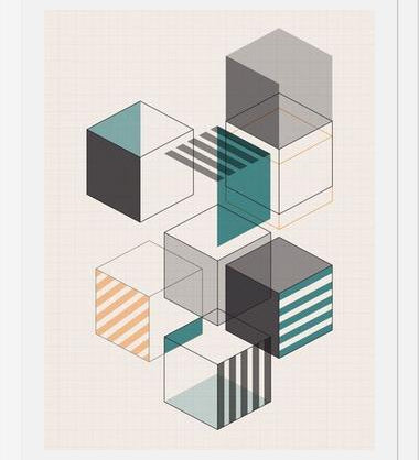 Cuadro Cubes 2