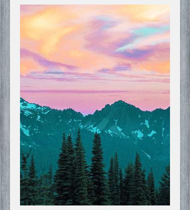 Cuadro Holographic Sky