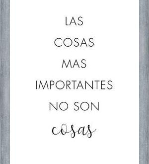 Cuadro Las cosas más importantes no son cosas