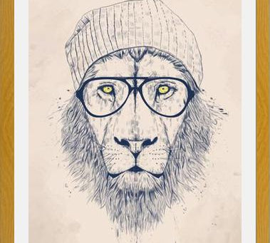 Cuadro Cool lion
