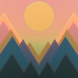 Canvas Geometric Landscape