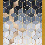 Cuadro Soft Blue Gradient Cubes