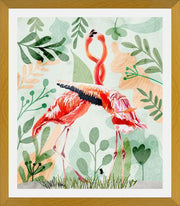 Cuadro Flamingo Love