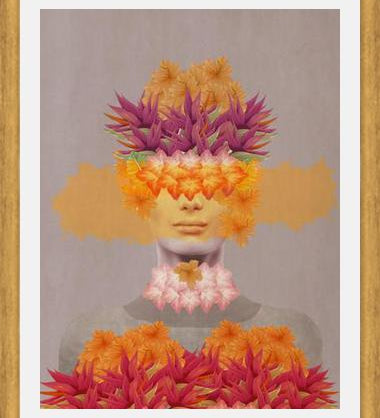Cuadro Woman in flowers IV