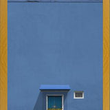 Cuadro Puerta azul, reja amarilla.