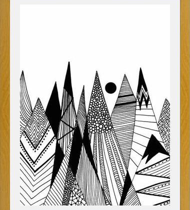 Cuadro Patterns in the mountains II