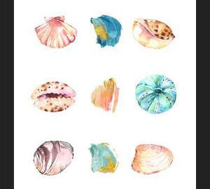 Cuadro Sea And Brush Strokes