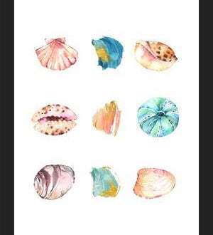 Cuadro Sea And Brush Strokes
