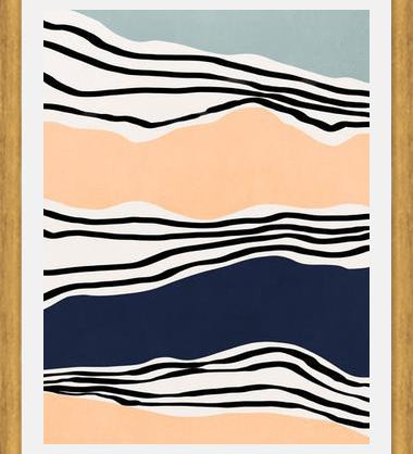Cuadro Modern irregular Stripes 08