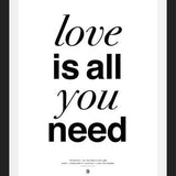 Cuadro The Beatles - Love is all you Need White