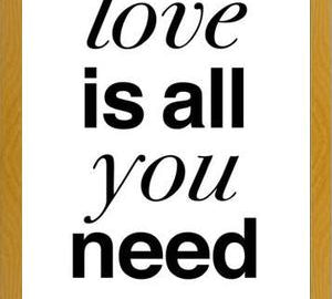 Cuadro The Beatles - Love is all you Need White