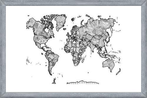 Cuadro Mapa Mundi