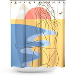 Cortina de Baño Beach Girl 11