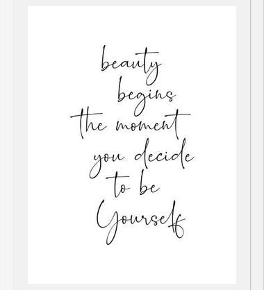 Cuadro Beauty begins the moment you decide to be Yourself