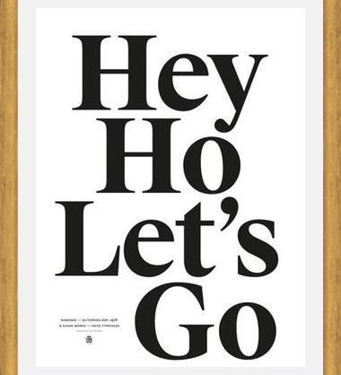 Cuadro Good Music Ramones Hey ho