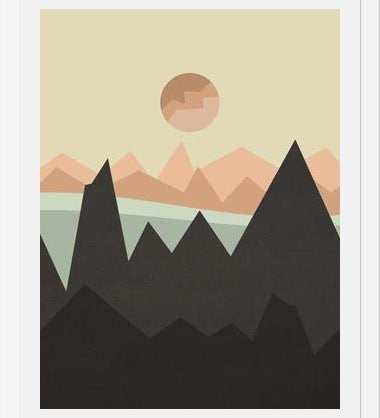 Cuadro Geometric landscape 03