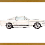 Cuadro Vintage cream car