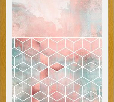 Cuadro Rose Clouds And Cubes
