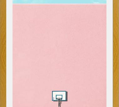 Cuadro Basquet rosado