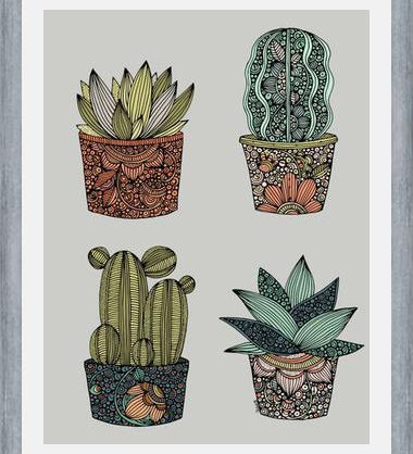 Cuadro Little cactus
