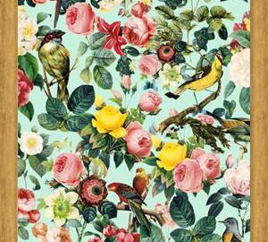 Cuadro Floral and Bird III