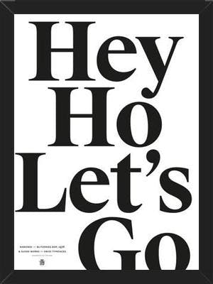 Cuadro Good Music Ramones Hey ho