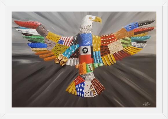 Cuadro Aguila calva americana