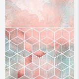 Cuadro Rose Clouds And Cubes