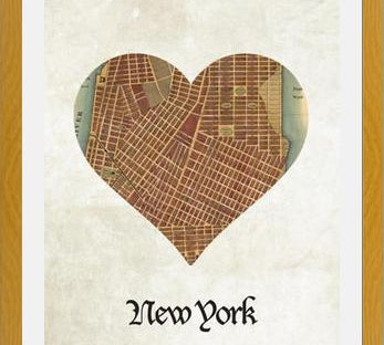 Cuadro New York City Map Print