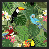 Cuadro Parrots and Toucan Tropical Birds Tropical Forest