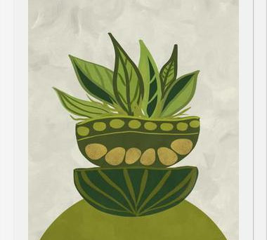 Cuadro Still life Green plants