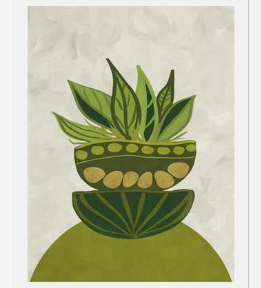 Cuadro Still life Green plants