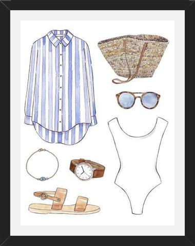 Cuadro BEACH OUTFIT