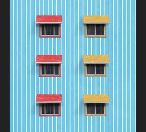 Cuadro Fachada de colores