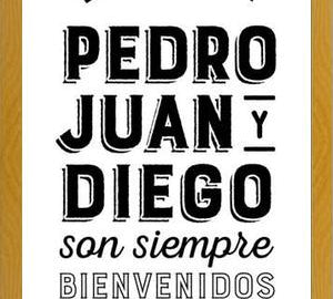 Cuadro Pedro Juan y Diego White