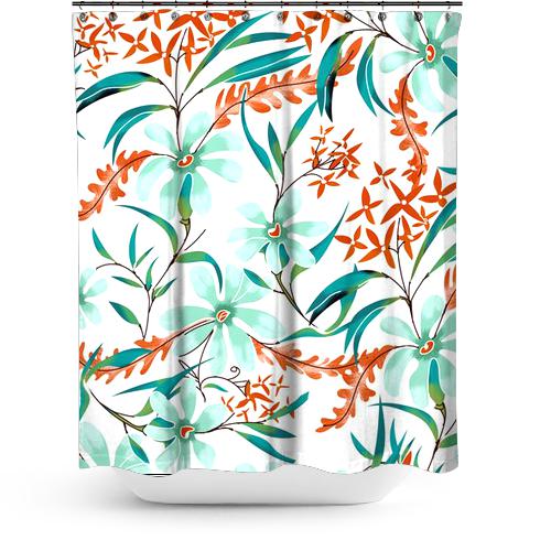 Cortina de Baño Minty Rust