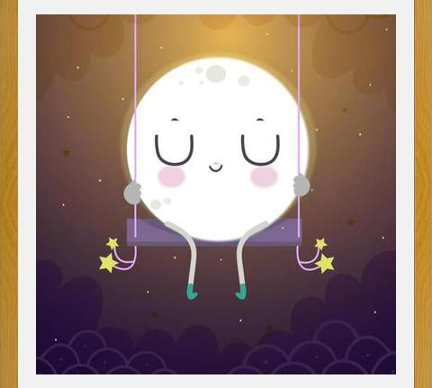 Cuadro Buenas noches dijo la luna