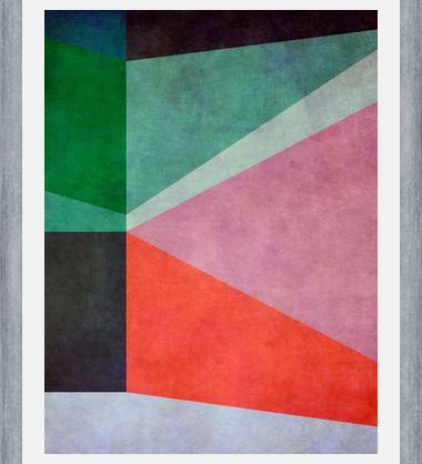 Cuadro Textured Geometric Pattern V