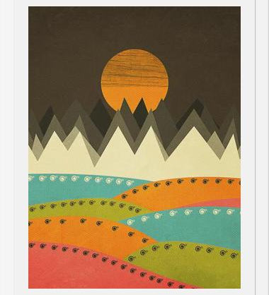 Cuadro Geometric landscape 07